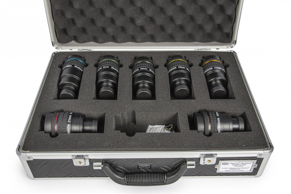 BAADER Complete set of Hyperion eyepieces: 5 / 8 / 10 / 13 / 17 / 21 / 24mm with case