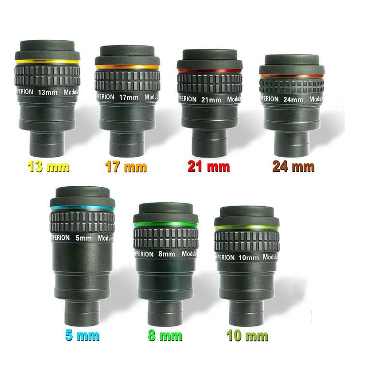 BAADER Complete set of Hyperion eyepieces: 5 / 8 / 10 / 13 / 17 / 21 / 24mm with case