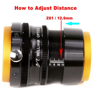 William Optics Adjustable Flattener Reducer Flat61A for ZenithStar 61