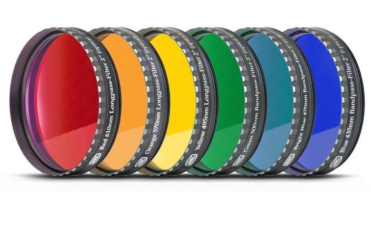 Baader 2" 6 piece colour filter set for Moon and Planetary observation