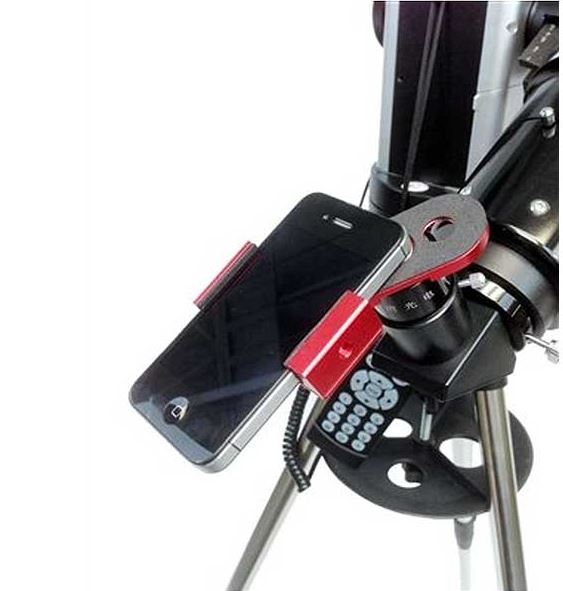 iOptron universal Smartphone Adapter with integrated 1.25" Projection Eyepiece