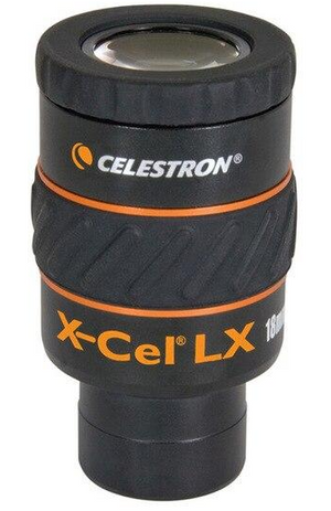 Celestron X-CEL LX SWA 60° eyepiece range
