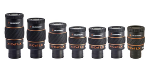 Celestron X-CEL LX SWA 60° eyepiece range