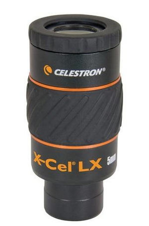 Celestron X-CEL LX SWA 60° eyepiece range