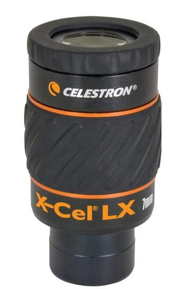 Celestron X-CEL LX SWA 60° eyepiece range