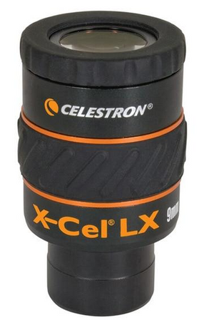 Celestron X-CEL LX SWA 60° eyepiece range
