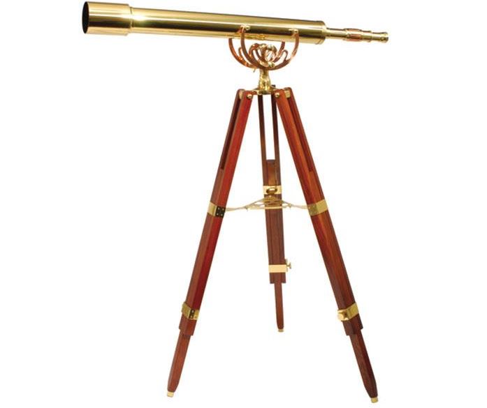 Fine Brass 28x 80mm Classical Brass Telescope with Mount