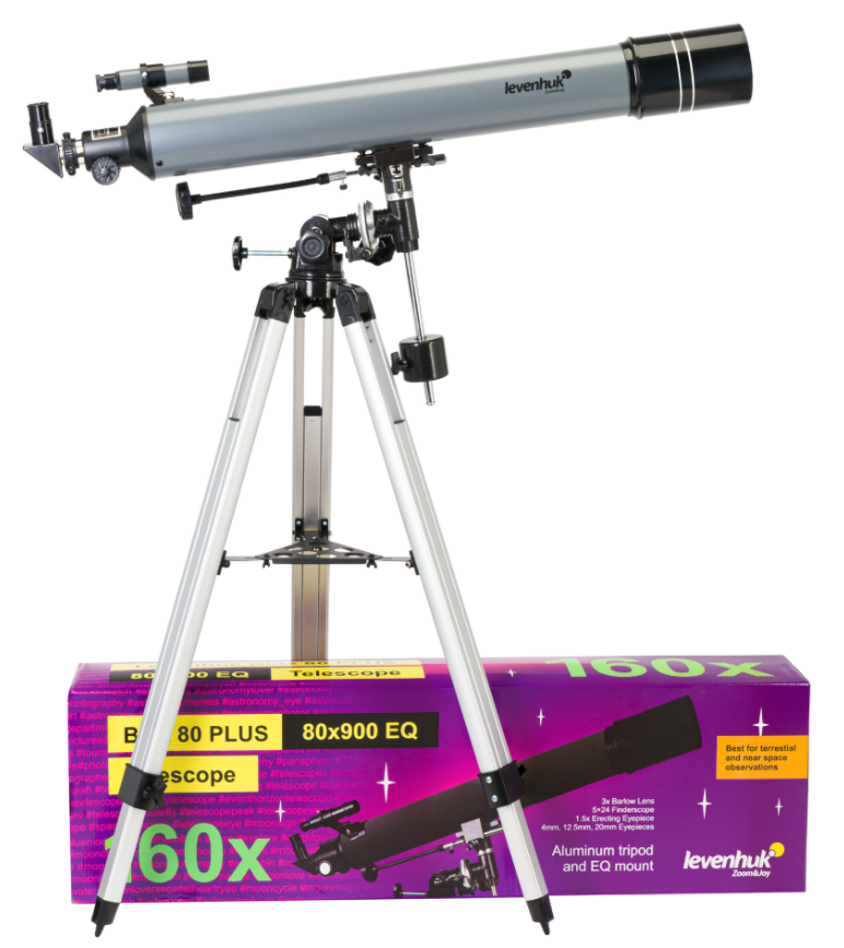 Levenhuk Blitz 80/900 PLUS Telescope - Ideal for Children and Beginners