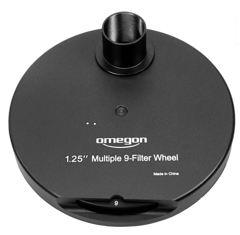 Omegon 1.25'' Filter Wheel - 9 Filter Capacity