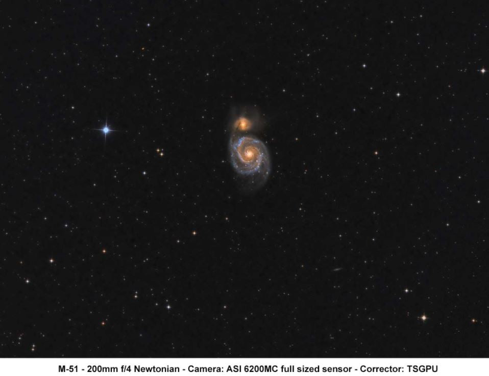 TS-Optics NEWTON Coma Corrector 1.0x TSGPU Superflat - 4-element - 2" connection